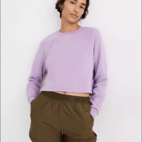 Madewell Mwl Airyterry Crop Sweatshirt 